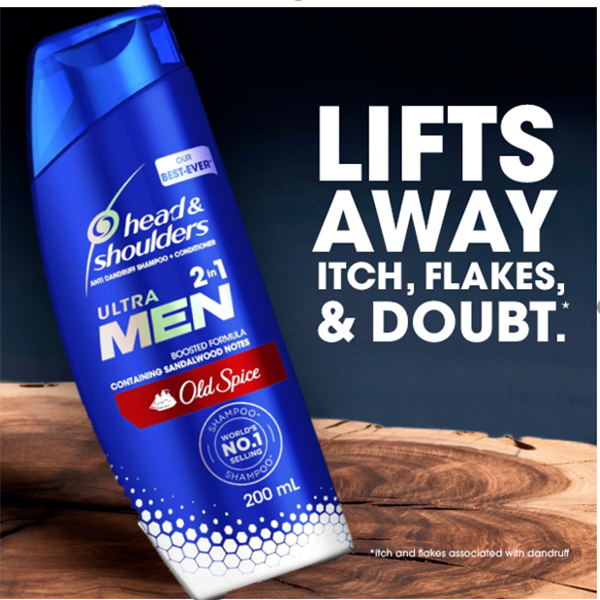 Buy Head & Shoulders Ultramen 2in1 Old Spice Anti Dandruff Shampoo & Conditioner 750ml Online at